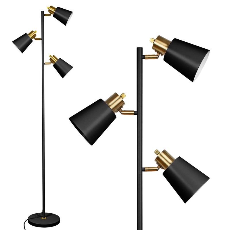 Dimmable Floor Lamp, Tree Floor Lamp Modern Dimmable Standing Lamp,