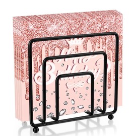 Napkin Holder Black Matte, Napkin Holder, Freestanding Metal Tablecloth Dispenser, Napkin Frame, Napkin Holder, Metal Napkin Dispenser, Napkin Stand for Restaurant, Cafe, Hotel, Kitchen