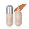 Liquid Foundation Makeup Medium Coverage, Lightweight Flawless Finish Foundation, Improves