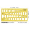 Traceease Geometric Drafting Ellipse Template Drawing Stencil, Designing Template Measuring