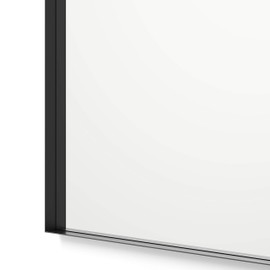 Better Bevel 20" x 30" Black Metal Framed Mirror | Rectangle Bathroom Wall Mirror