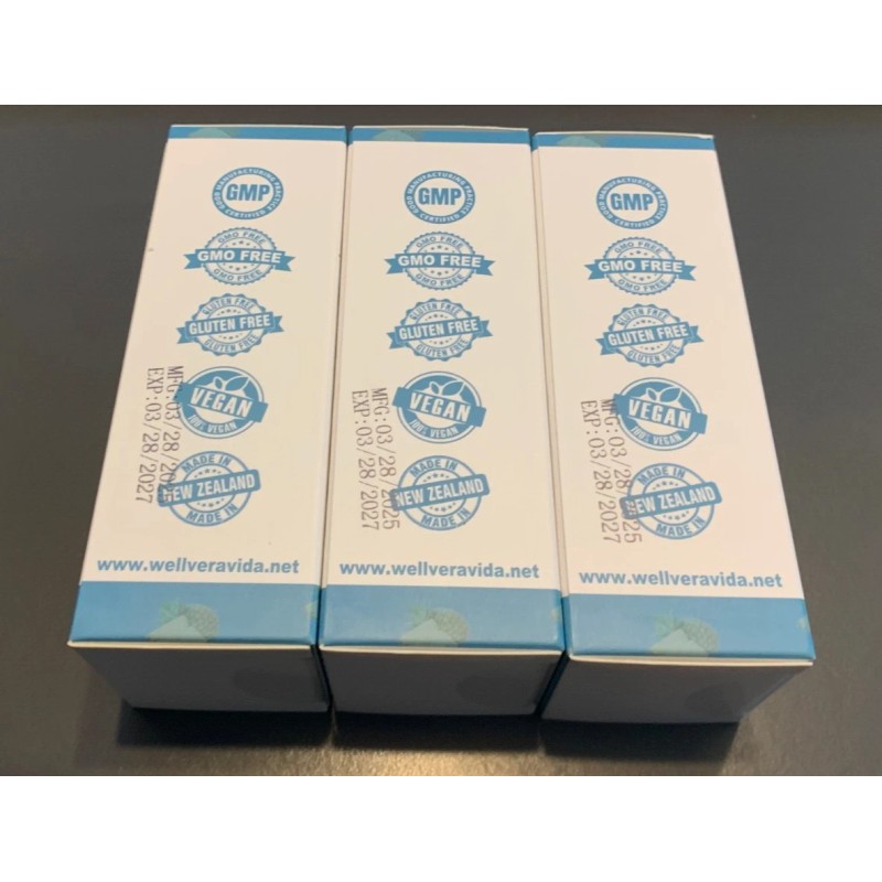 WellVeraVida Magnesium L-Threonate Liquid, Triple Sleep 2 Fl Oz (Pack