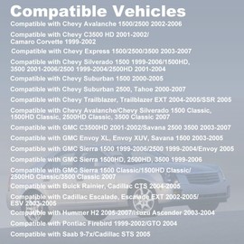 Jovbex 2PCS Knock Sensors with Wiring Harness Kit Compatible with Chevy Express Silverado 1500 GMC Sierra 1500HD 2500HD 3500 Replacement for 12601822 12589867 10456603 8104566030 12597415 15372170