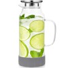 Hsei Glass Pitcher with Lid Glass Water Pitcher Water Hot/cold
