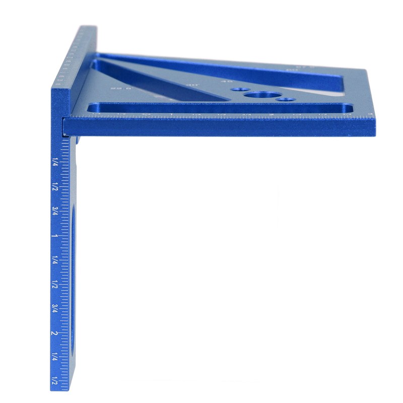 Woodworking Ruler Multifunctional Angle Measuring Ruler Aluminum Alloy Square Tool