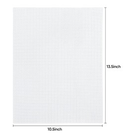 Caydo 4 Pieces 7 Count Plastic Mesh Canvas Sheets for DIY Projects, Knit Crochet Projects and Make Aquarium Dividers (25 x 33 cm)