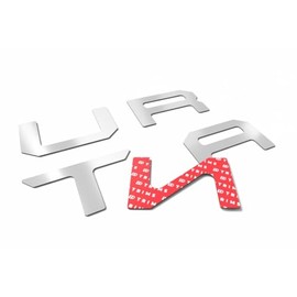 BDTrims Tailgate Raised Letters Intended for 2022-2023 Hyundai Santa Cruz (Silver)