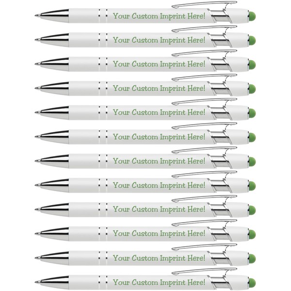 ExpressDesigns™ - Premium Custom Pens with Stylus | Beautiful White