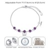 Philip Jones June Birthstone Bracelet Created with Alexandrite Zircondia® Crystals