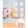 babygoal Pacifier Clips Set of 6, Silicone Pacifier Clips and