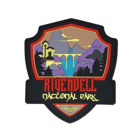 RedFlag Workshop Rivendell National Park Patch, Lord of the Rings, 3D PVC Rubber