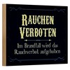 Rauchen Verboten Schild | Vintage-Design | Ideal für Büros und