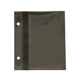 50 Sheets Black Photo Album Pages,Photo Album Refill Pages 4x6 Inch Double Sided 2 Hole Punched Photo Mounting Sheets Picture Sleeves for 2 Ring 50 Pages Holds 100 4x6 Photos Stamps Recipe Cards