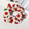 Cherry Bow Hair Clips Fruit Cherries Bowknot Scarf Cherry Print