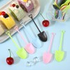 100 Pcs Plastic Mini Ice Cream Dessert Spoon Shovels Pudding