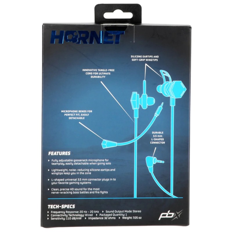 Packard Bell Pro Gaming Earbuds with Detachable Mic (Hornet-PBGH10