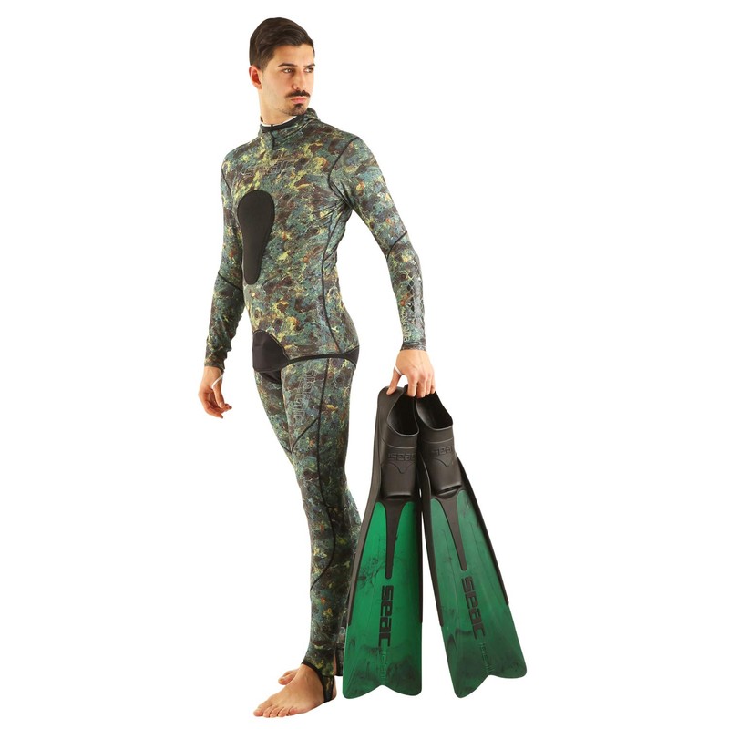 SEAC Pirana Lycra Camouflage Jumpsuit - Use Alone or Over