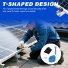 10pcs Solar Panel Mid Clamps for Unistrut, 30mm/35mm Aluminum Mounting