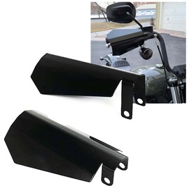 Cyreedom Motorcycle Handguard Coffin Cut Shape Hand Guards for Harley 2007-2023 Electra Glide Street Glide Road Glide Road King Baggers (Black)