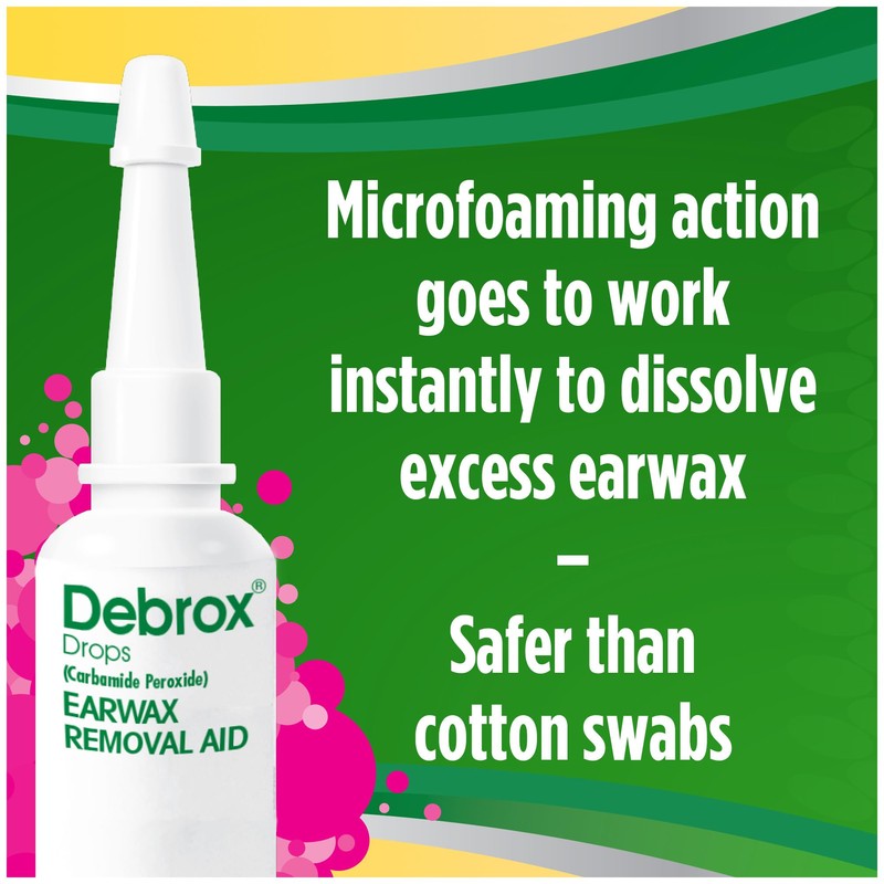 Debrox Ear Wax Removal Drops, Gentle Microfoam Ear Wax Remover,