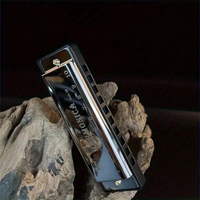 10 Holes Harmonica, 1 Count Alloy C Key Harmonica, Musical