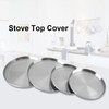 Generic Hob Cover Plates, Round, Stainless Steel for Hob Plates,