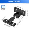 16 Pairs Keku Push in Panel Clips,Push in Plinth Fasteners