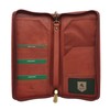 VISCONTI Leather Zipped Travel Document Holder & Strap RFID Blocking