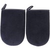2 Piezas Aplicar Guantes Guante Sol para Bronceador Negros para