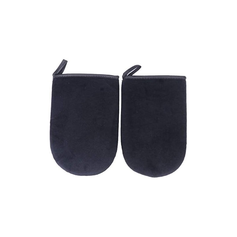 2 Piezas Aplicar Guantes Guante Sol para Bronceador Negros para