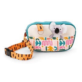 NICI 61739 Belt Bag 20 x 11 cm with Small Koala 10 cm Colourful Chest Bag with Cuddly Toy for Boys and Girls Removable Plush Toy Soft and Fluffy