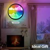 11.4" Moving Sand Art with LED Wall Sconce,Wall Mounted Sand