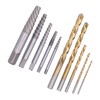 10Pcs Screw Extractor Drill Bit 4241 HSS Left Hand Damaged