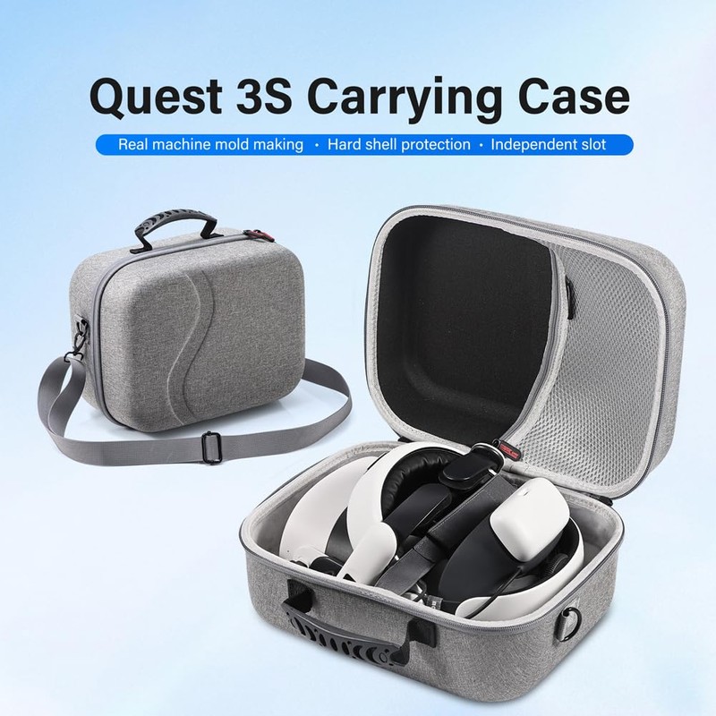 GETBSTOOP Carrying Case for Quest 3S VR Headset Controllers, Portable