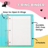 Yoobi 1 Inch Binder Set – 3-Ring Binders with 2