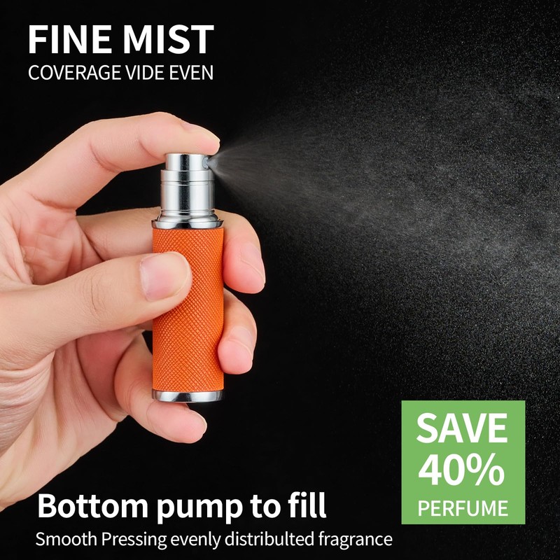 2pcs Travel Perfume Bottle Refillable, Cologne Travel Size Atomizer Bottle,Refill