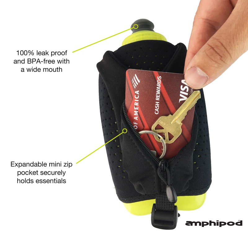 Amphipod Hydraform Ergo-Lite Handheld Water Bottle, BPA-Free Minimalist Insulated Hydration