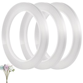 Sorcristy 3 Rolls Clear Floral Tape, 4.09 × 0.23 Inches, Floral Tape for Fresh Flowers, Waterproof Tape, Transparent Bouquet Stem Wrap Floral Arrangements Supplies Craft Corsages