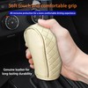 HIAHXC Car Gear Knob Cover Waterproof Leather Gear Lever Cover