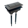 WinZo BT079GR Toilet Rectangular Push Button Universal for Dual Flush