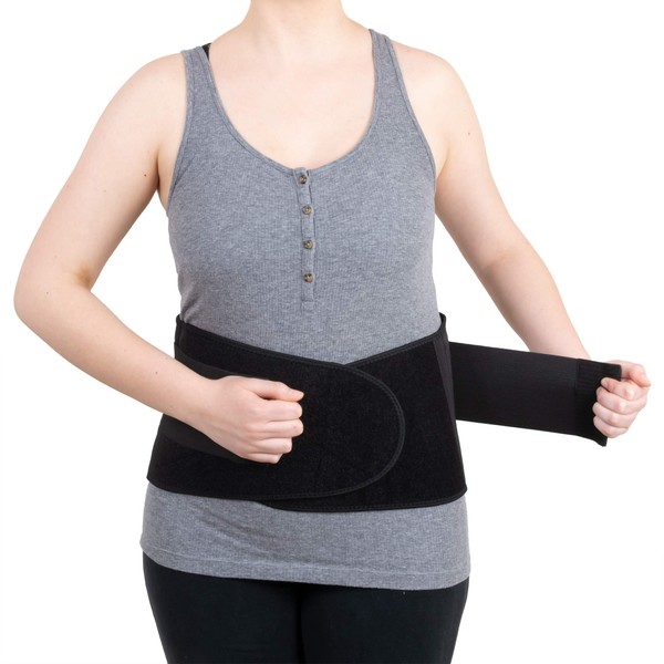 Roscoe Medical-BB7773 Back Brace Lumbar Support Belt - Lower Back Brace - Fits Waists 28-39 (Medium) - Back Brace for Lower Back Pain - Promotes Correct Spine Alignment & Posture