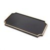 DIY Empty Plate Oval Nameplate - Black 3ea