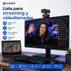 SJROHE® Cámara Web 1080p Webcam Con Micrófono 30fps Color Negro