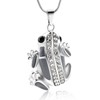 Hearbeingt Cremation Jewelry Frog Shape Urn Necklace for Ashes, Memorial
