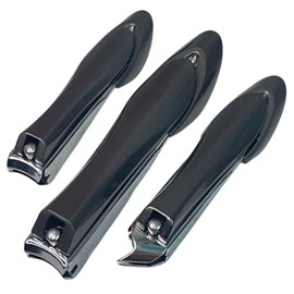 TQQTCROO Nail Clippers for Men Women, 3 PCS,Sharp and Durable. Suitable for Daily fingernail & Toenail Trimming;Use for Dead Skin & ingrown toenails(Black)