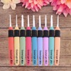 LED Crochet Hook, 1Pcs Led Light Up Crochet Hook Craft