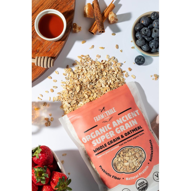 Farm to Table Foods Organic Ancient Super Grain Oatmeal –