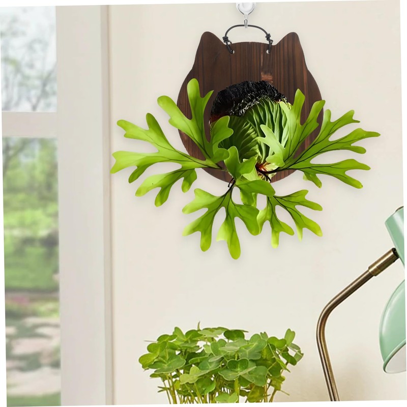 CIYODO 1Pc Hanging Plants Board Durable Wooden Wall Planter for