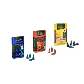 Crottendorfer Summer of the World Incense Cones Set of 3 – Summer Mix, African Night, Indian Summer – Size: M – Total 68 Pieces – Made in Germany