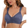 HACI Women's Front Closure Posture Bra Full Coverage Back Support